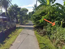 Tanah Kosong 10x35 pinggir jalan Aspal Bononompo Gowa