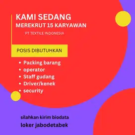 Loker jabodetabek 2025 terkini