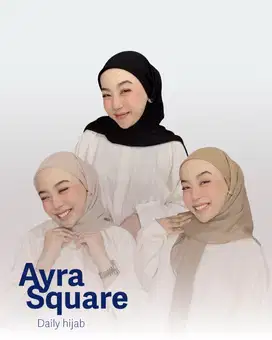 Hijab Segi Empat Polos Cornskin Premium