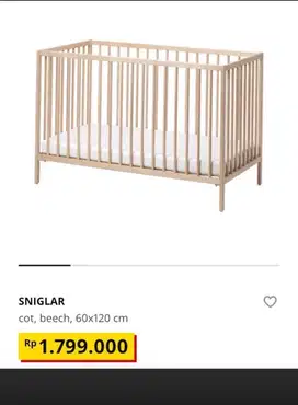 Baby Crib Ikea - harga nego
