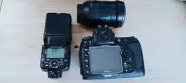 kamera nikon d700 1 set lensa dan flas