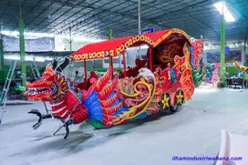 Dijual odong odong kereta kencana full lampu dan musik free terpal
