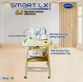 Kursi Makan Bayi PLIKO 5 in 1 high chair dan desk smart LX