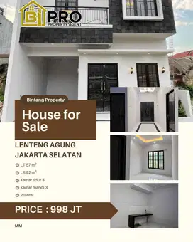 Lenteng Agung, Jakarta Selatan, baru, strategis, harga bagus