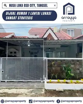 DIJUAL RUMAH 1 LANTAI LOKASI DI NUSA LOKA BSD
