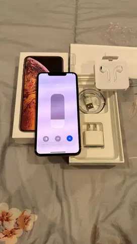 Dijual Iphone Xsmax 256GB Gold Lengkap Terdaftar