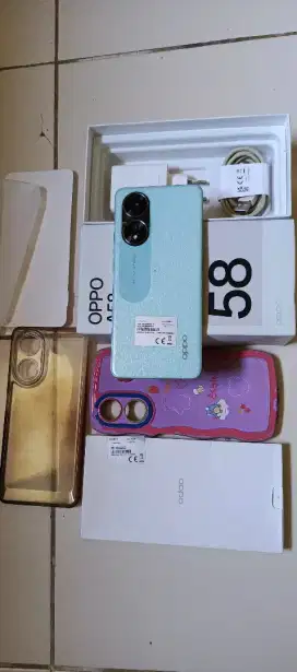 OPPO A58 RAM 6/128 LAYAR 6.72 INCH FULLSET