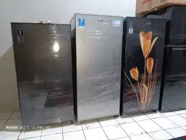 Aqua/polytron/sharp kulkas satu pintu ori mulus 90% garansi