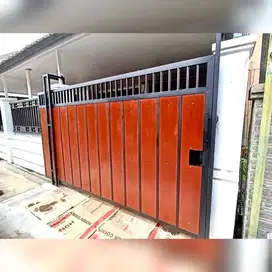 pagar kombinasi kayu