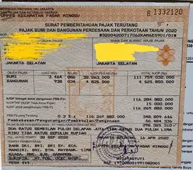 DIJUAL LAHAN KOMERSIAL DI BAWAH NJOP di TB Simatupang Jaksel