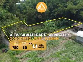 Jual Tanah Pekarangan Turi Donokerto View Sawah Parit Mengalir