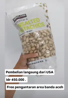 Roasted Uvsalted pistacios.
