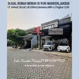 Dijual rumah mewah full renov di Puri Mansion,JakBar LT 144m2 LB 250m2