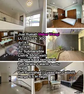 Murah, Jual Rumah komplek Mekarwangi, full furnished siap huni
