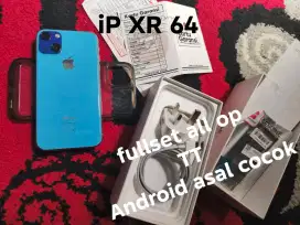 TT Iphone 10R / XR 64 bule all opp lengkap