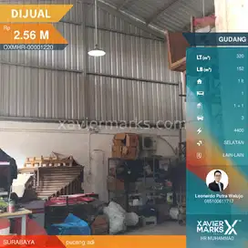 Gudang Komersil di Pucang Adi lebar 11.2 x 28.6meter Bangunan152m2