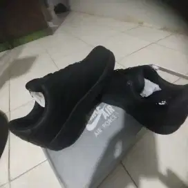 Nike af1 baru warna hitam full