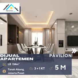 Tanah Abang Jual Apartemen Pavilion 3BR Full Furnish di Pusat Jakarta