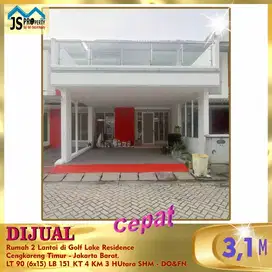 DIJUAL Rumah 2 Lantai di Golf Lake ResidenceCengkareng Jakarta Barat.