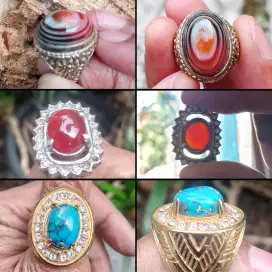 3 pcs Batu Akik Batu Cincin Batu Mulia