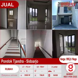 Rumah Minimalis 2 Lantai Di Pondok Tjandra Sidoarjo