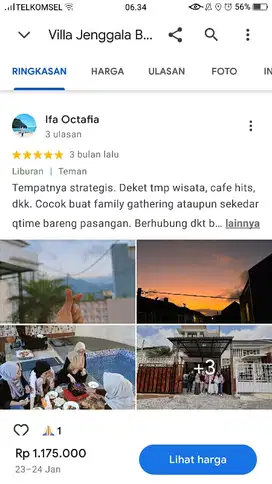 Rumah Villa Kota Batu Plus Perabot Kolam Renang