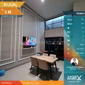 Rumah Furnish Rungkut asri utara 5x20meter Bangunan 2lantai ada 3kamar
