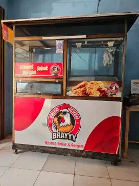 Etalase Fried Chicken Alumunium
