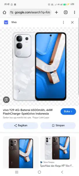 Vivo y29 ram 8/128gb