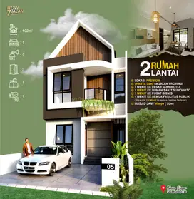 RUMAH MURAH DUA LANTAI BARAT KOTA PONOROGO LAHAN JUMBO