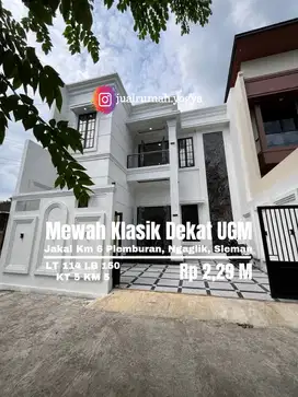 Rumah baru dekat UGM jakal km 6 Plemburan