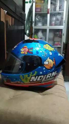 HELM NOLAN N 606 MELANDRI AQUA SHAPPIRE BLUE