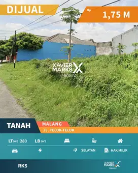Dijual Tanah Jl Teluk Teluk Malang Dekat Terminal Arjosari