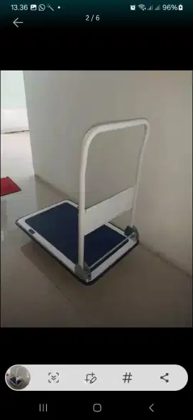 Trolly dorong handtruck lipat angkut barang 150kg 50 x 70 CM