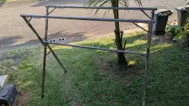 Jemuran Lipat X-Shape Silver
