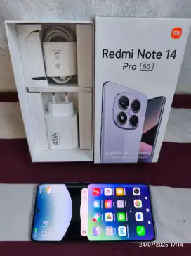 Redmi Note 14 Pro 5G 12/512 Fullset ori segel mulus garansi On