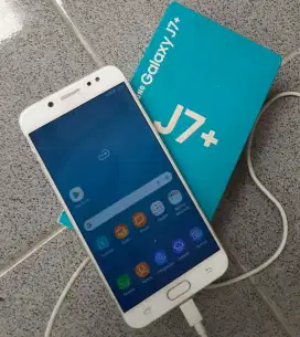 SAMSUNG J7+ SUPER AMOLED 4G LTE GOLD EDITION 4/32 (FSET ORI LIKE NEW)