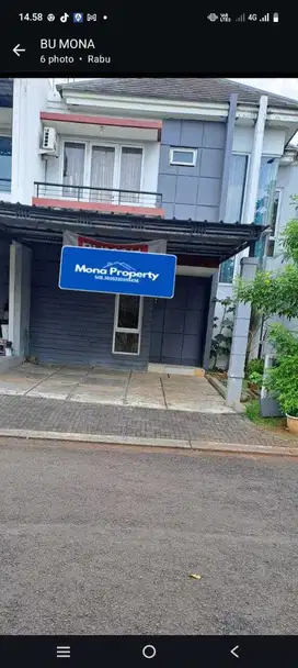 Disewakan rumah di kota wisata