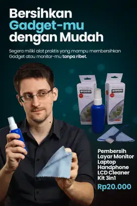 LCD Cleaner Cleaning Kit 3in1 Pembersih Layar Monitor Laptop Handphone