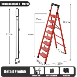 Tangga lipat merah