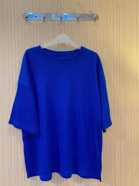Kaos Biru Elektrik Oversize