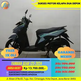 YAMAHA GEAR 125 2024 CASH/KREDIT DP MURAH ANGSURAN RINGAN