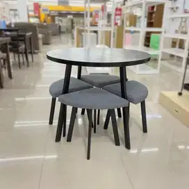 MEJA MAKAN BULAT MIAMI