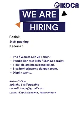 Lowongan Packing Olshop