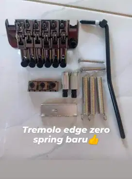 Tremolo gitar Edge zero ll spring stabil warna cosmo crome