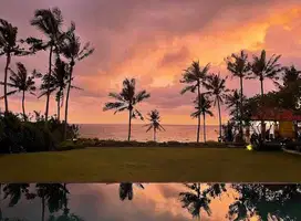 The Rare Beach Front Exquisite Villa with Sunset View For Sale