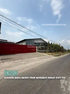 Gudang Baru Kawasan Industri Akses Wingbox dekat Exit tol di Singosari