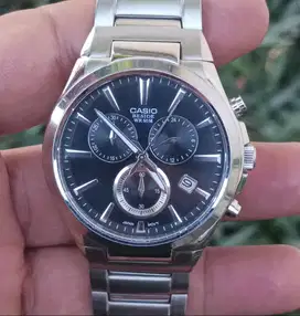 Jam Tangan CASIO Beside Chronograph Original Rantai Panjang