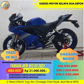 YAMAHA NEW R15 V3 2021 CASH/KREDIT SYARAT MUDAH KTP/KK