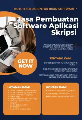 Jasa Pembuatan Software Aplikasi Skripsi